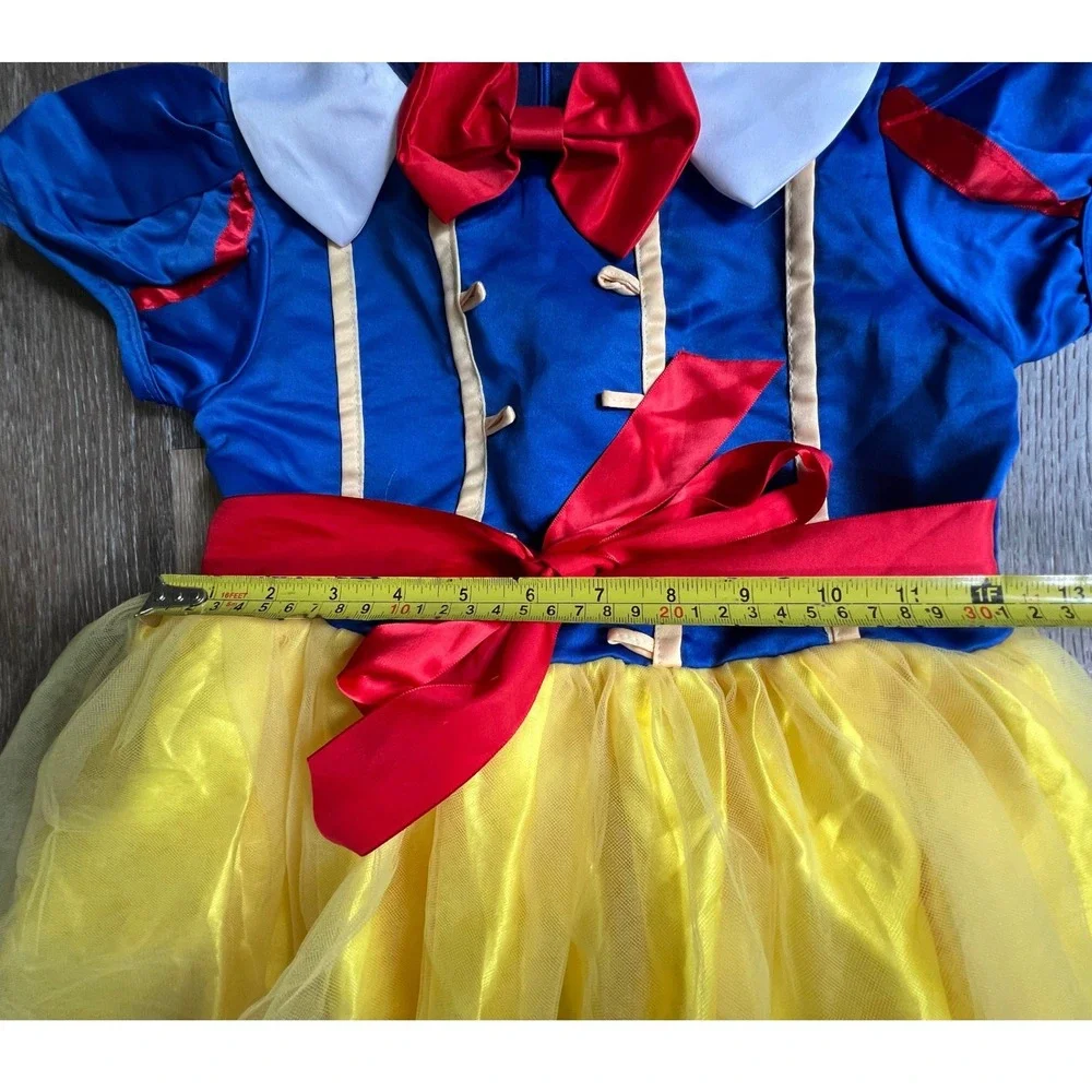 Dressy Daisy Costume Dress Kids Size 130 Yellow Blue Snow White Princess Gown